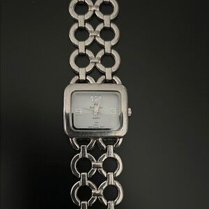 Bell & Ross “Tank”Silver Chain Link Watch